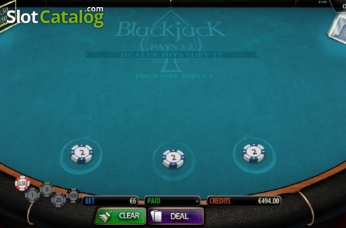Скрин2. Blackjack (MultiSlot) слот