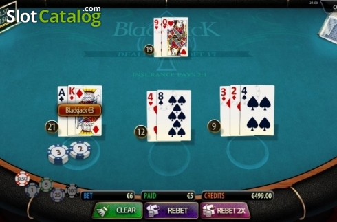 Скрин3. Blackjack (MultiSlot) слот