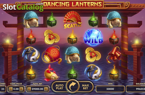 Скрин2. Dancing Lanterns слот