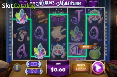 Скрин3. Merlins Multipliers слот