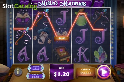 Скрин5. Merlins Multipliers слот