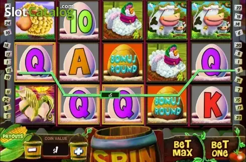 Скрин3. Barnyard Bucks Slots слот