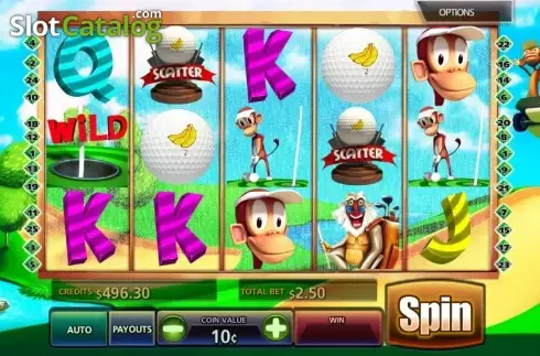 Скрин2. Golf n Monkeys слот