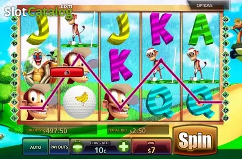 Скрин3. Golf n Monkeys слот