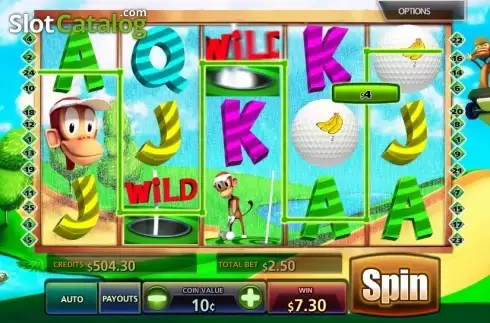 Скрин4. Golf n Monkeys слот