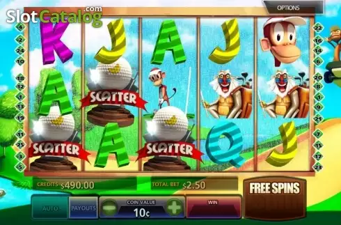 Скрин5. Golf n Monkeys слот