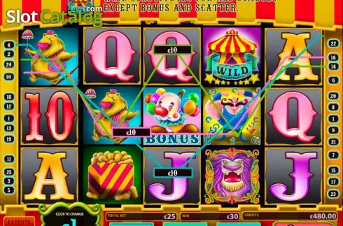 Скрин9. Big Top Circus слот