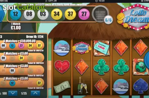 Скрин3. Lotto Dream слот