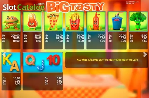 Скрин2. Big Tasty слот