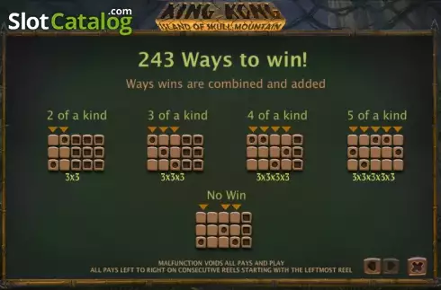 Скрин7. King Kong: Island of Skull Mountain слот