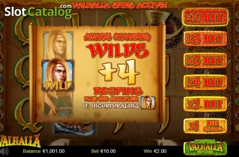 Скрин5. Valhalla (Betdigital) слот
