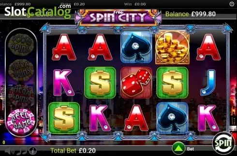 Скрин2. Free Spin City слот