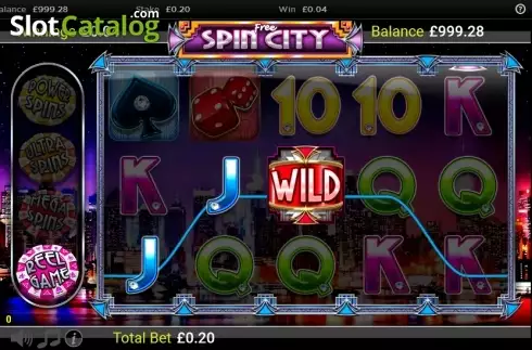 Скрин3. Free Spin City слот