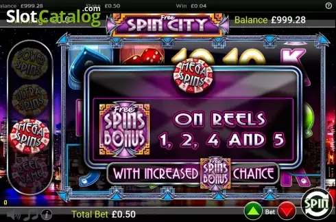 Скрин5. Free Spin City слот