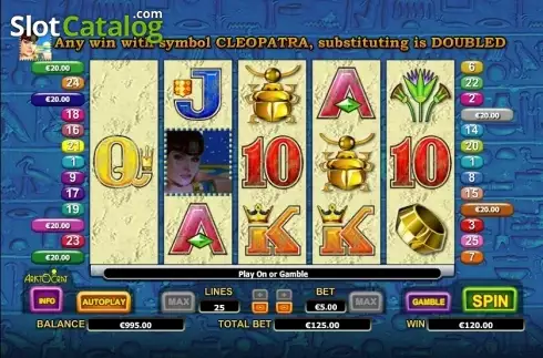 Скрин3. Queen of Nile II слот