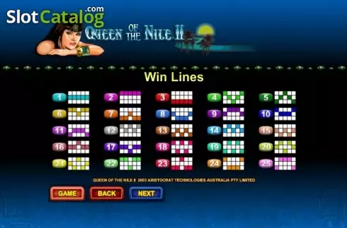 Скрин9. Queen of Nile II слот