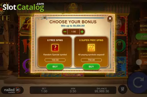 Скрин6. Book Of Fate (Nailed It! Games) слот
