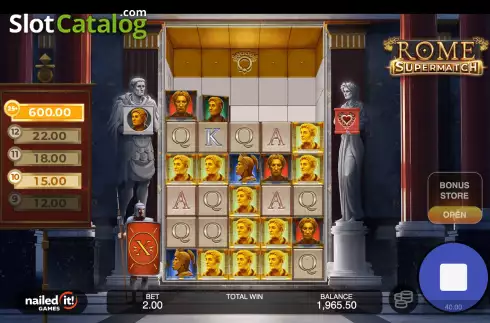 Скрин6. Rome Supermatch слот