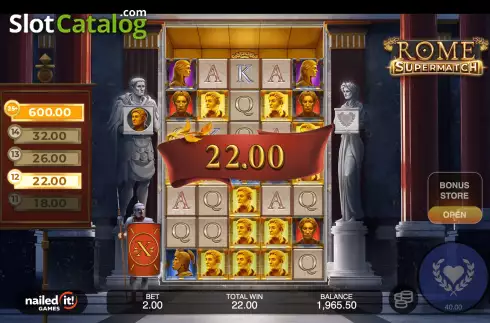 Скрин8. Rome Supermatch слот