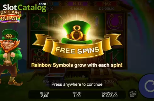 Скрин7. Rainbow Burst слот