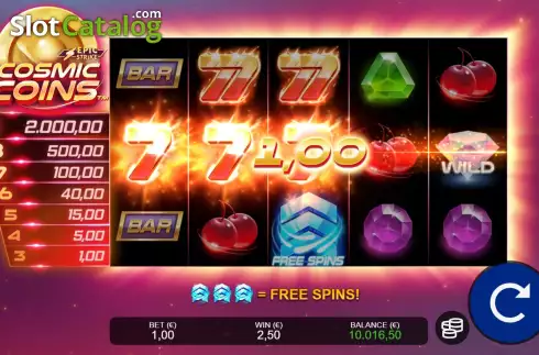 Скрин4. Cosmic Coins слот