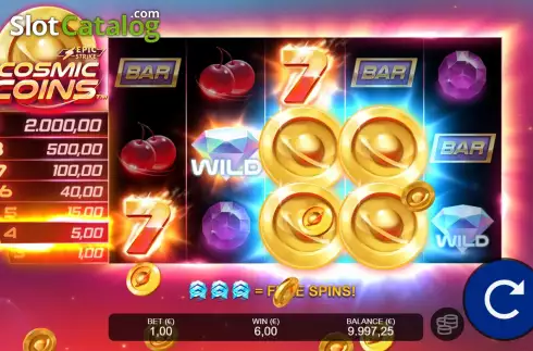 Скрин6. Cosmic Coins слот