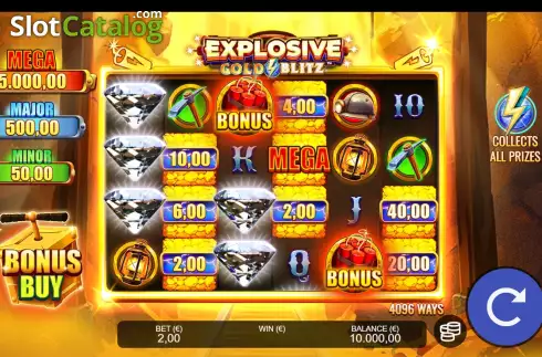 Скрин2. Explosive Gold Blitz слот