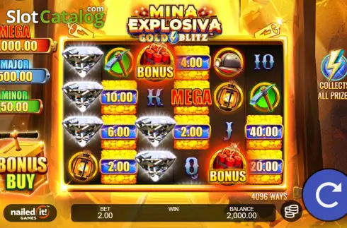Скрин2. Mina Explosiva Gold Blitz слот