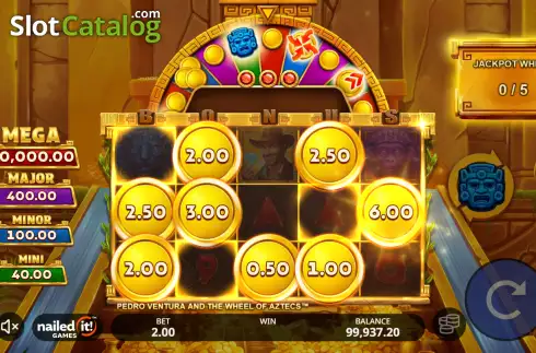Скрин3. Pedro Ventura and the Wheel of Aztecs слот