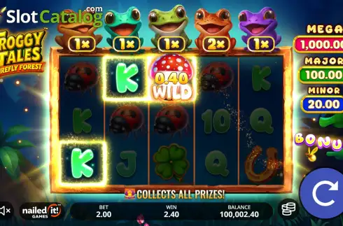 Скрин3. Froggy Tales: Firefly Forest слот