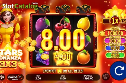 Скрин3. Stars Bonanza 3x3 слот