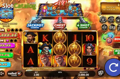 Скрин2. Riptide Pirates 3: Cannons Hot слот