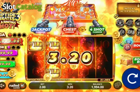 Скрин3. Riptide Pirates 3: Cannons Hot слот