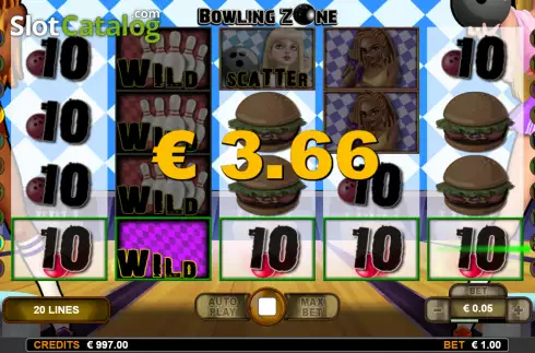 Скрин3. Bowling Zone слот