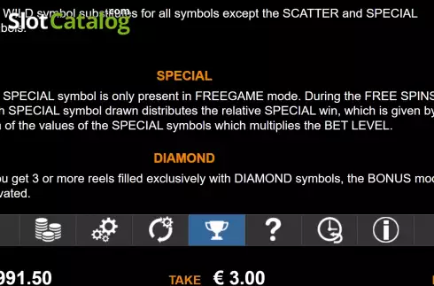 Скрин7. Special Diamond слот