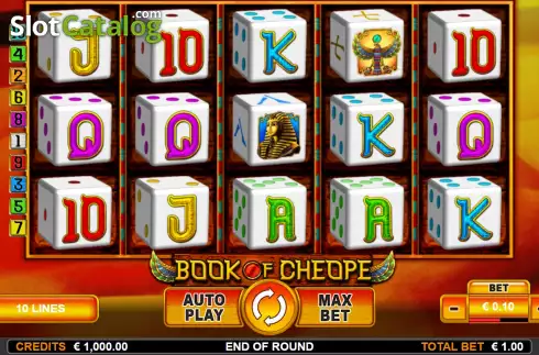 Скрин2. Book of Cheope Dice слот