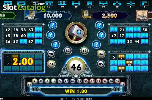 Скрин4. Thunderstruck II Video Bingo слот