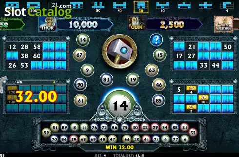 Скрин5. Thunderstruck II Video Bingo слот