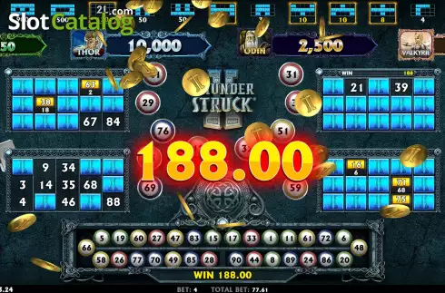 Скрин8. Thunderstruck II Video Bingo слот