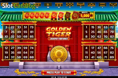 Скрин2. Golden Tiger: Jackpot Fortunes слот