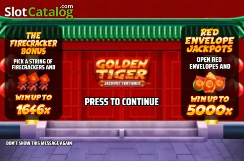 Скрин2. Golden Tiger: Jackpot Fortunes слот