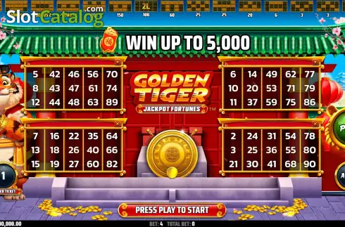 Скрин3. Golden Tiger: Jackpot Fortunes слот