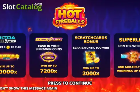 Скрин2. Hot Fireballs Link&Win слот
