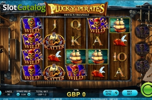 Скрин3. Plucky Pirates Devil's Triangle слот