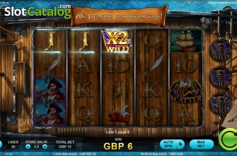 Скрин4. Plucky Pirates Devil's Triangle слот