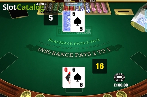 Скрин3. BlackJack (Nektan) слот
