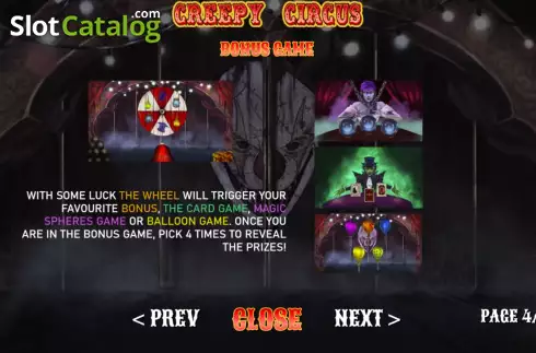 Скрин8. Creepy Circus слот