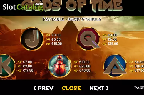 Скрин9. Gods of Time слот