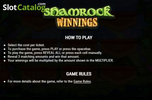 Скрин5. Shamrock Winnings слот