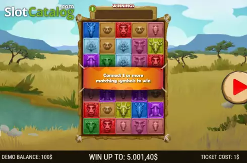 Скрин2. Savanna Adventures слот